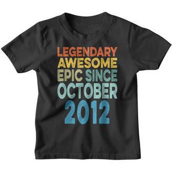 10Th Birthday Legendary Awesome Epic Since October 2012 Youth T-shirt - Thegiftio UK