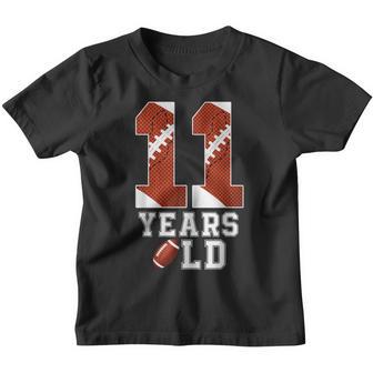 11 Years Old 11Th Birthday American Football For Boys Party Youth T-shirt - Thegiftio UK