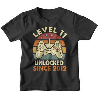 11Th Birthday Gift Level 11 Unlocked Awesome 2012 Video Game V2 Youth T-shirt - Thegiftio UK