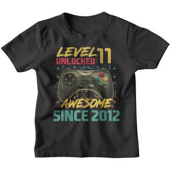 11Th Birthday Gift Level 11 Unlocked Awesome 2012 Video Game V3 Youth T-shirt - Thegiftio UK