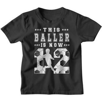 12 Year Old Gifts Dabbing Boy Soccer Player 12Th Birthday Youth T-shirt - Thegiftio UK