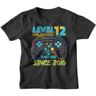 12 Year Old Video Game 12Th Birthday Boys Kids Awesome 2010 Youth T-shirt - Thegiftio UK