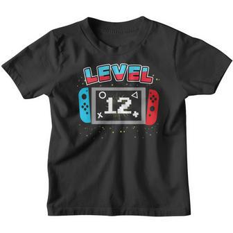 12 Year Old Video Games Gaming Level 12 Birthday Gift Boys Youth T-shirt - Thegiftio UK