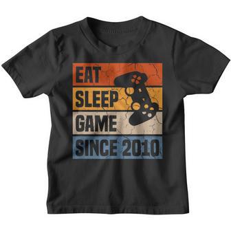 12 Years Eat Sleep Game Since 2010 Gaming 12Th Birthday Youth T-shirt - Thegiftio UK