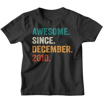 12 Years Old Gift 12Th Bday Boys Awesome Since December 2010 Youth T-shirt - Thegiftio UK