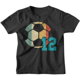 12Th Birthday Retro Soccer 12 Years Old Boy Girl Youth T-shirt - Thegiftio UK