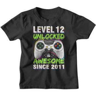 12Yr Bday Son Boy Funny Gamer 12Th 12 Year Old Birthday V2 Youth T-shirt - Thegiftio UK