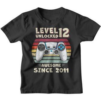 12Yr Bday Son Boy Funny Gamer 12Th 12 Year Old Birthday V3 Youth T-shirt - Thegiftio UK