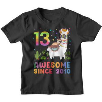 13 Year Old Awesome Since 2010 13Th Birthday Gift N Girls Youth T-shirt - Thegiftio UK