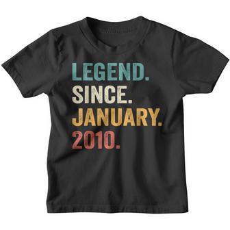 13 Year Old Gift Legend Since January 2010 13Th Birthday Boy Youth T-shirt - Thegiftio UK