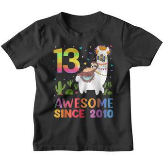 13 Year Old Gift N Girls Awesome Since 2010 13Th Birthday Youth T-shirt - Thegiftio UK