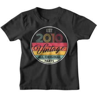 13 Years Old Gifts For Kids Vintage 2010 All Original Parts Youth T-shirt - Thegiftio UK