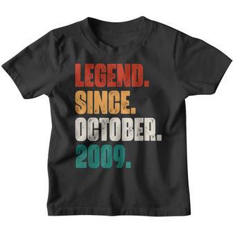 13 Years Old Gifts Legend Since October 2009 13Th Birthday V10 Youth T-shirt - Thegiftio UK
