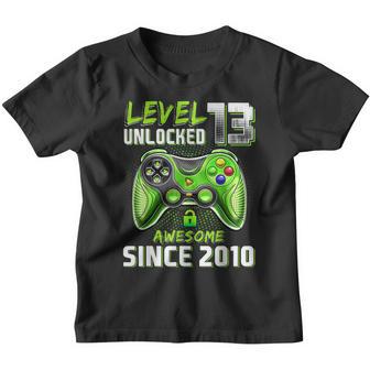 13Th Birthday Boy Level 13 Unlocked Awesome 2010 Video Gamer V5 Youth T-shirt - Thegiftio UK