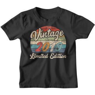 13Th Birthday Gift Vintage 2010 Limited Edition 13 Years Old V2 Youth T-shirt - Thegiftio UK