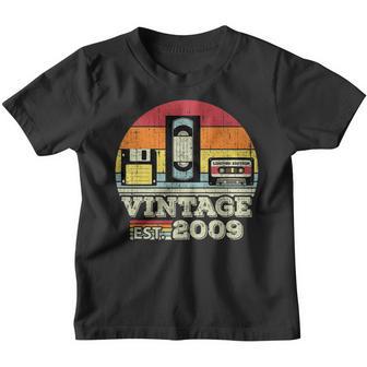 14 Year Old Vintage 2009 14Th Birthday Gifts For Boys Girls Youth T-shirt - Thegiftio UK