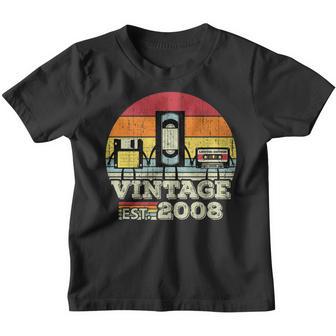 15 Year Old Funny Vintage 2008 15Th Birthday Gifts Girls Boy Youth T-shirt - Thegiftio UK