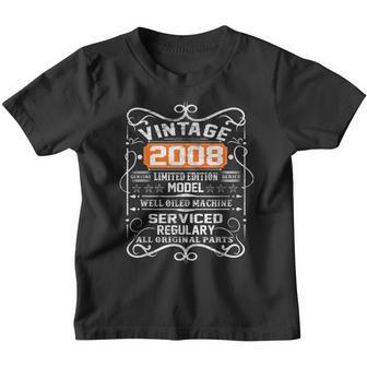 15 Year Old Gift Boys Girls Vintage 2008 15Th Birthday Retro Youth T-shirt - Thegiftio UK
