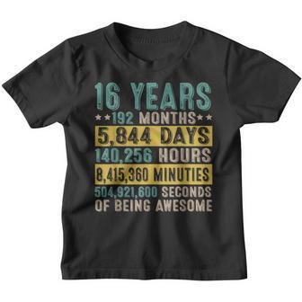 16 Year Old Gifts Vintage Awesome 16Th Birthday Countdown Youth T-shirt - Thegiftio UK