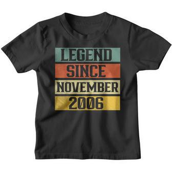 16 Years Old Gifts Legend Since November 2006 16Th Birthday Youth T-shirt - Thegiftio UK