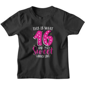 16Th Birthday Gift Sweet Sixteen Girls 16 Youth T-shirt - Thegiftio UK