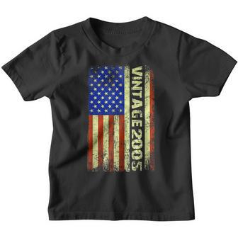 17 Year Old Gifts Vintage 2005 American Flag 17Th Birthday Youth T-shirt - Thegiftio UK