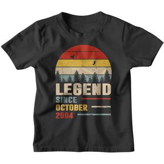 18 Years Old Gifts Legend Since October 2004 18Th Birthday V10 Youth T-shirt - Thegiftio UK