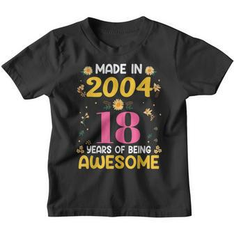 18 Years Old Gifts Women 18Th Birthday Girls Made In 2004 Youth T-shirt - Thegiftio UK