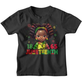 1865 Junenth Brown Skin Princess African Girls Kids Youth T-shirt | Mazezy