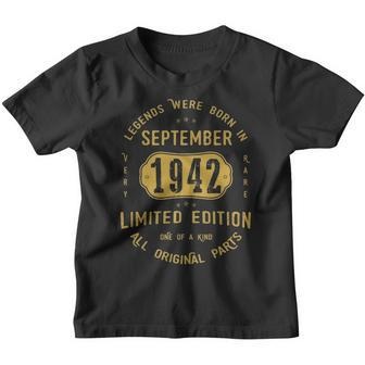 1942 September Birthday Gift 1942 September Limited Edition Youth T-shirt - Thegiftio UK