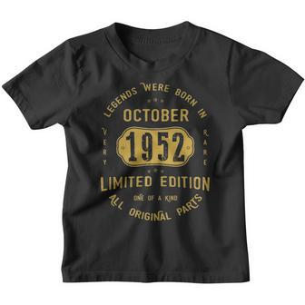 1952 October Birthday Gift 1952 October Limited Edition Youth T-shirt - Thegiftio UK
