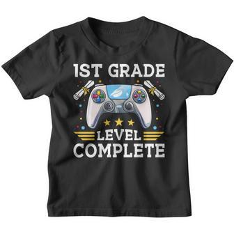 1St Grade Level Complete Gamer Kids Class Of 2023 Boys Youth T-shirt - Thegiftio UK