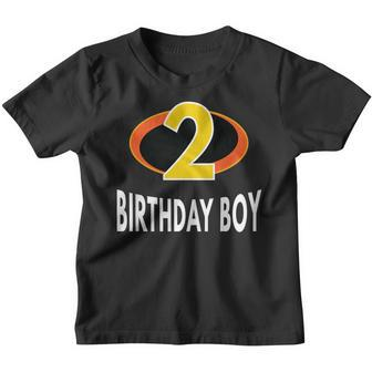 2 Year Old Birthday Boy Age Symbol Youth T-shirt | Mazezy