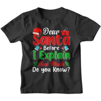 2022 Funny Christmas Kids Adults Santa I Can Explain V3 Youth T-shirt - Thegiftio UK