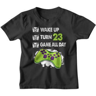 23 Year Old Gifts Men Boy Gamer Birthday Party 23Rd Birthday Youth T-shirt - Seseable