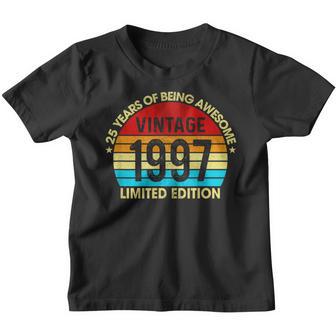 25 Years Old Vintage 1997 Limited Edition 25Th Birthday Youth T-shirt - Thegiftio UK