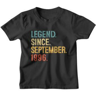 25Th Birthday Gift 25 Year Old Legend Since September 1996 Youth T-shirt - Monsterry