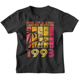 30 Year Old Gift January 1993 Limited Edition 30Th Birthday Youth T-shirt - Thegiftio UK