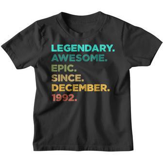 30 Years Old Legend Since December 1992 30Th Birthday Gifts V2 Youth T-shirt - Thegiftio UK