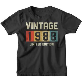 35 Year Old Vintage 1988 Limited Edition 35Th Birthday Youth T-shirt - Thegiftio UK