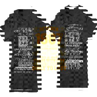35 Years Old Boy 35Th Birthday Gifts Vintage October 1987 Youth T-shirt - Thegiftio UK
