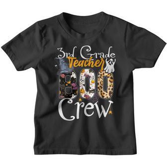 3Rd Grade Boo Crew Witch Hat Fall Halloween Costume Teacher Youth T-shirt - Thegiftio UK