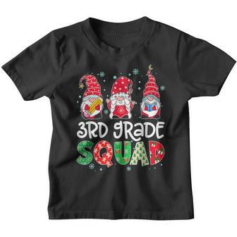 3Rd Grade Squad Gnome Teacher Student Christmas Boys Girls Youth T-shirt - Seseable