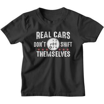 4 Speed - Real Cars Dont Shift Themselves Youth T-shirt - Thegiftio UK