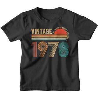 44 Years Old Vintage 1978 Limited Edition 44Th Birthday V2 Youth T-shirt - Thegiftio UK