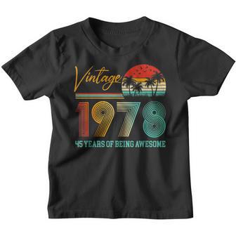 45 Year Old Gift Boys Girls Vintage 1978 45Th Birthday Retro V2 Youth T-shirt - Thegiftio UK