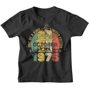 47 Years Old Gifts 47Th Birthday Vintage October 1975 Youth T-shirt - Thegiftio UK