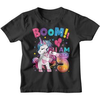 5 Years Old Unicorn Flossing 5Th Birthday Girl Unicorn Party V5 Youth T-shirt - Thegiftio UK