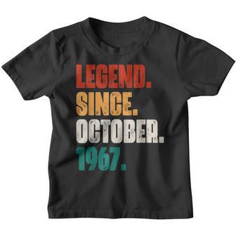 55 Years Old Gifts Legend Since October 1967 55Th Birthday V7 Youth T-shirt - Thegiftio UK