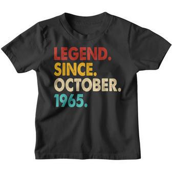 57 Years Old Gifts Legend Since October 1965 57Th Birthday V8 Youth T-shirt - Thegiftio UK